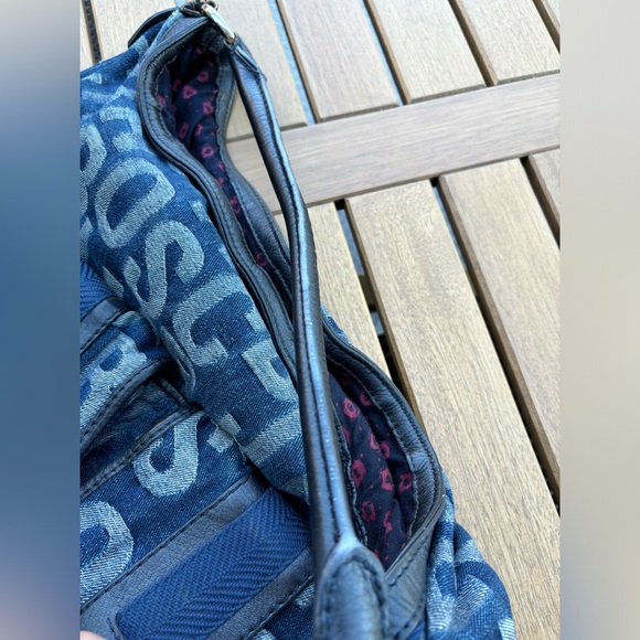 Marc Jacobs Denim Logo Hobo Shoulder Bag - Picture 6 of 12